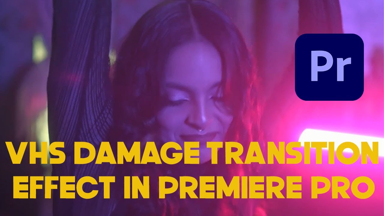 VHS damage transition effect in premiere pro