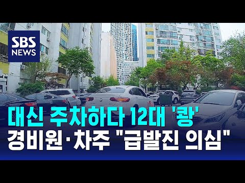 대신 주차하다 12대 &#39;쾅쾅쾅&#39;…경비원·차주 &quot;급발진 의심&quot; / SBS