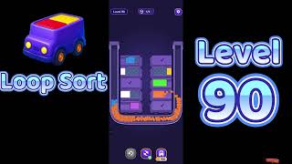Loop Sort Level 90 Walkthrough 🚚 | Truck Puzzle Challenge | Mini Boss