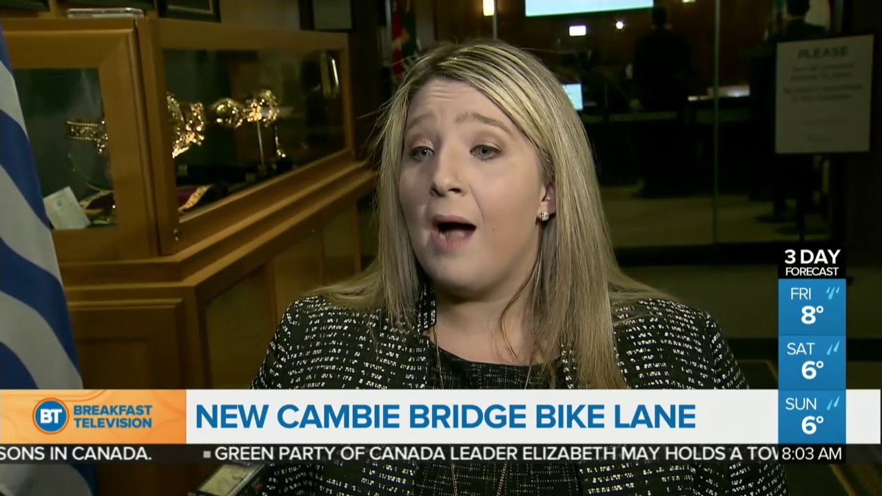 Reaction Continues Over Cambie Bridge Bike Lanes