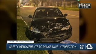 Dangerous Akron intersection gets some safety upgrades after multiple crashes