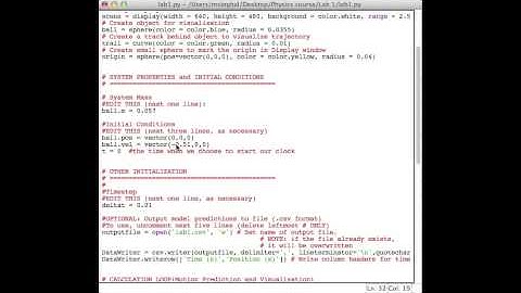 Coursera Introductory Physics I - Lab 1