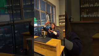 Craft flair with jigger pouring technique tutorial #flairbartender #craft #bartender #students