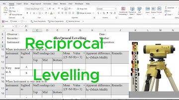 Reciprocal Levelling in Surveying