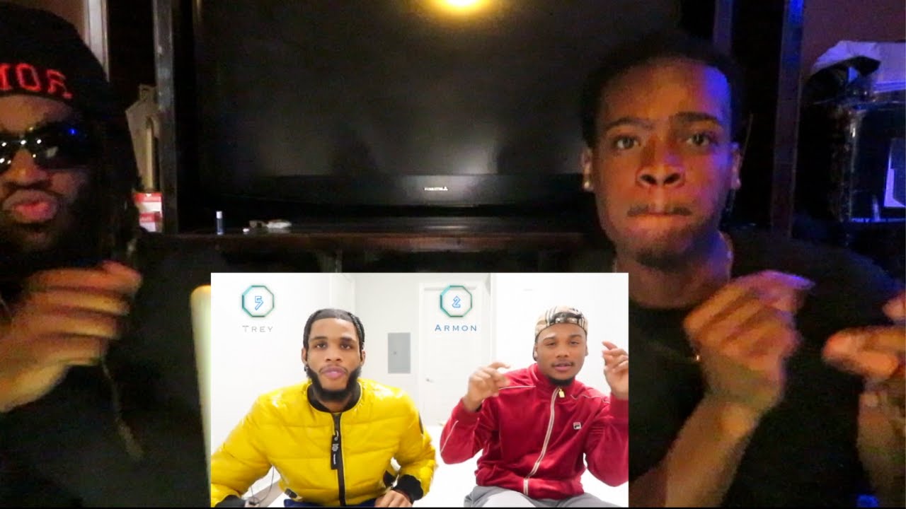 **REACTION** AR'MON WARREN SINGS AGAINST TREY TRAYLOR IN A GAME OF SONG CHARADES