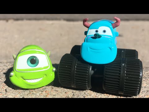 Mattel Movie Moments Mike and Sulley 2008 Disney Pixar Cars Diecast