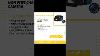 🔌📹 Non-WiFi Charger Camera – Hidden Security Solution