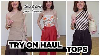 Compras de tops Mango y Sfera, ideas de looks para el verano