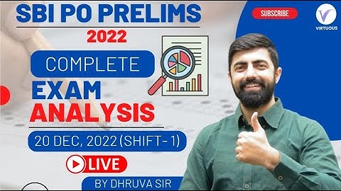 SBI PO PRE 2022 Exam Analysis (Shift-1) || क्या था PAPER का LEVEL || 20th December