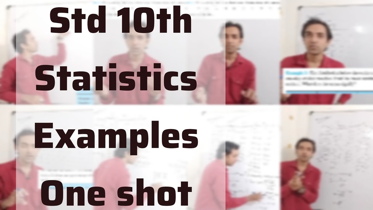 Statistic Shot Examples Class 10th | All Examples One shot | Statistics(આંકડાશાસ્ત્ર) | Nainesh ...