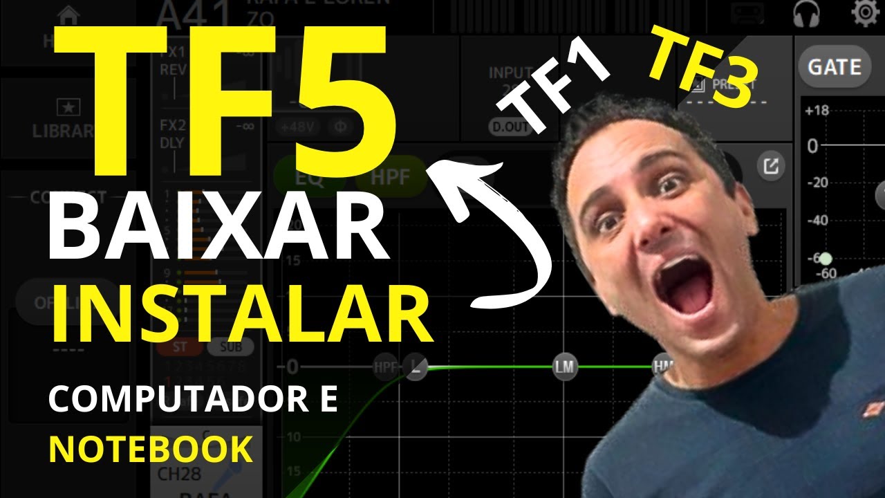 Como baixar e instalar a mesa de som Yamaha TF (TF1, TF3, TF5, TF Rack)