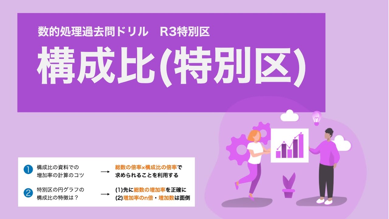 【数的処理】特別区の構成比（円グラフ）のポイント【特別区】