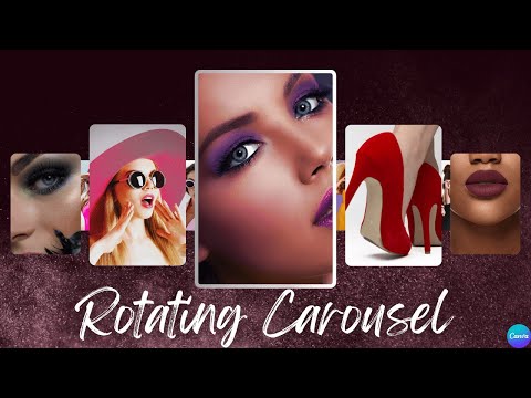Rotating Carousel Animation in Canva Easy Tutorial