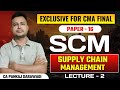 SCM | Supply Chain Management L-2 | CMA Final | CA Pankaj Sarawagi |
