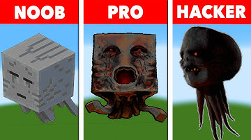 NOOB VS PRO VS HACKER Minecraft Pixel art Ghast