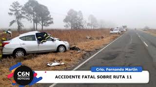 ACCIDENTE FATAL SOBRE RUTA 11 - PASCANAS // LABORDE