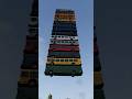 Mixed Strange Color Cars &amp; Buses Rainbow Falling Crash - BeamNG.Drive #bus #beamng #beamngdrive