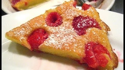 Delicious French Raspberry Clafoutis (tart) Recipe!