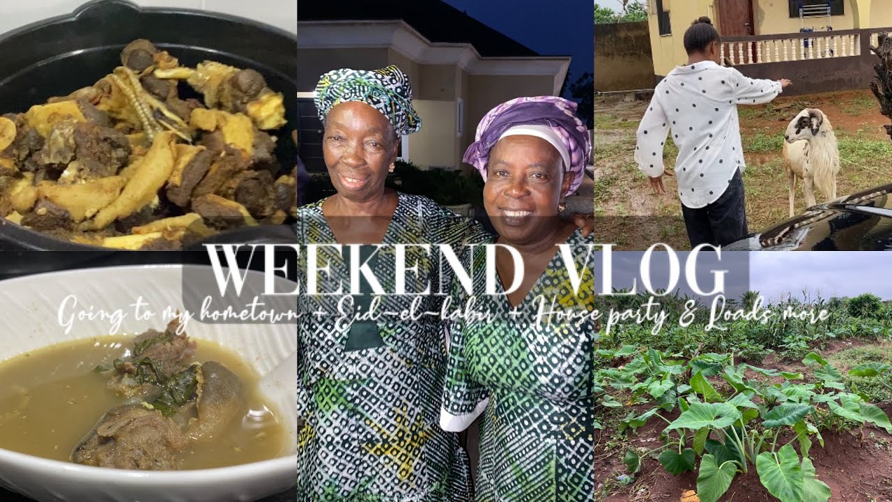 WEEKEND VLOG: Going to my Hometown + Eid-el-kabir + House party & loads more…