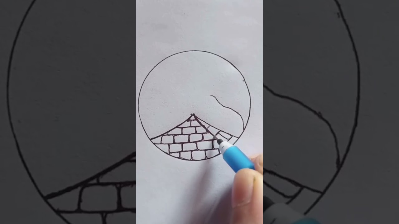 How to draw a beautiful scenery.. 