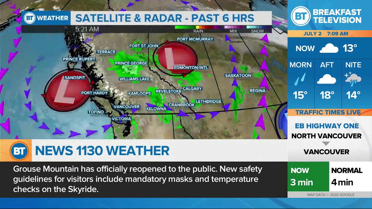 Scattered showers this Thursday - YouTube