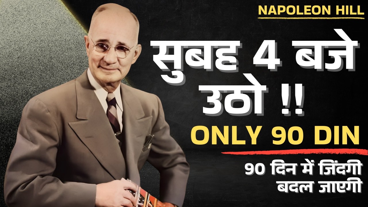सुबह 4 बजे उठो सिर्फ 90 दिन जिंदगी बदल जाएगी | Napoleon Hill + Neuroscience