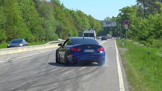 Cars Leaving NÜRBURGRING Tankstelle! DRIFTS & ACCELERATIONS - 950HP  EVO 7, 488 Pista, Turbo E30