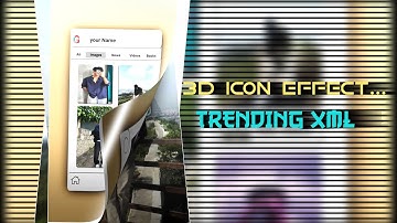 NEW ATTITUDE 🌚 3D XML FILE in Alight motion PRESET💝 3D iCON EFFECT