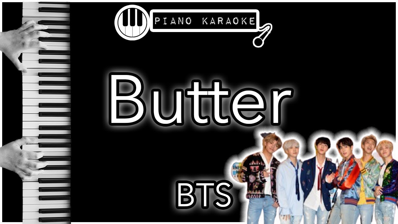 Butter BTS Piano Karaoke Instrumental YouTube