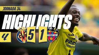 Villarreal vs Levante highlights (5-1) - La Liga