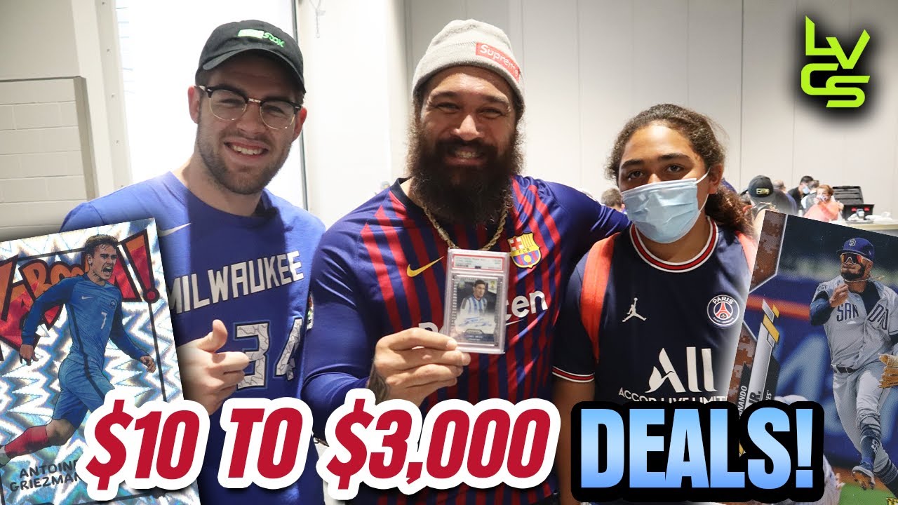 10 to 3,000 DEALS at the Las Vegas Card Show! YouTube