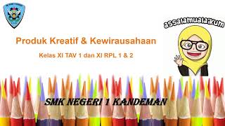 Produk Kreatif Kewirausahaan SMK Kelas XI
