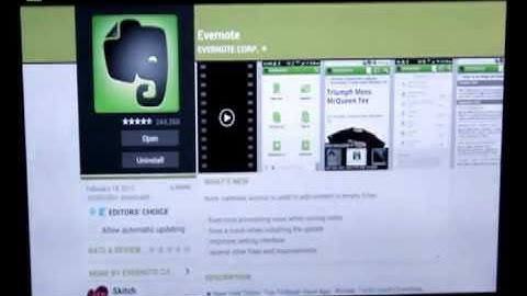 How To Use Evernote App/Used Android Tablet Acer Transformer Prime