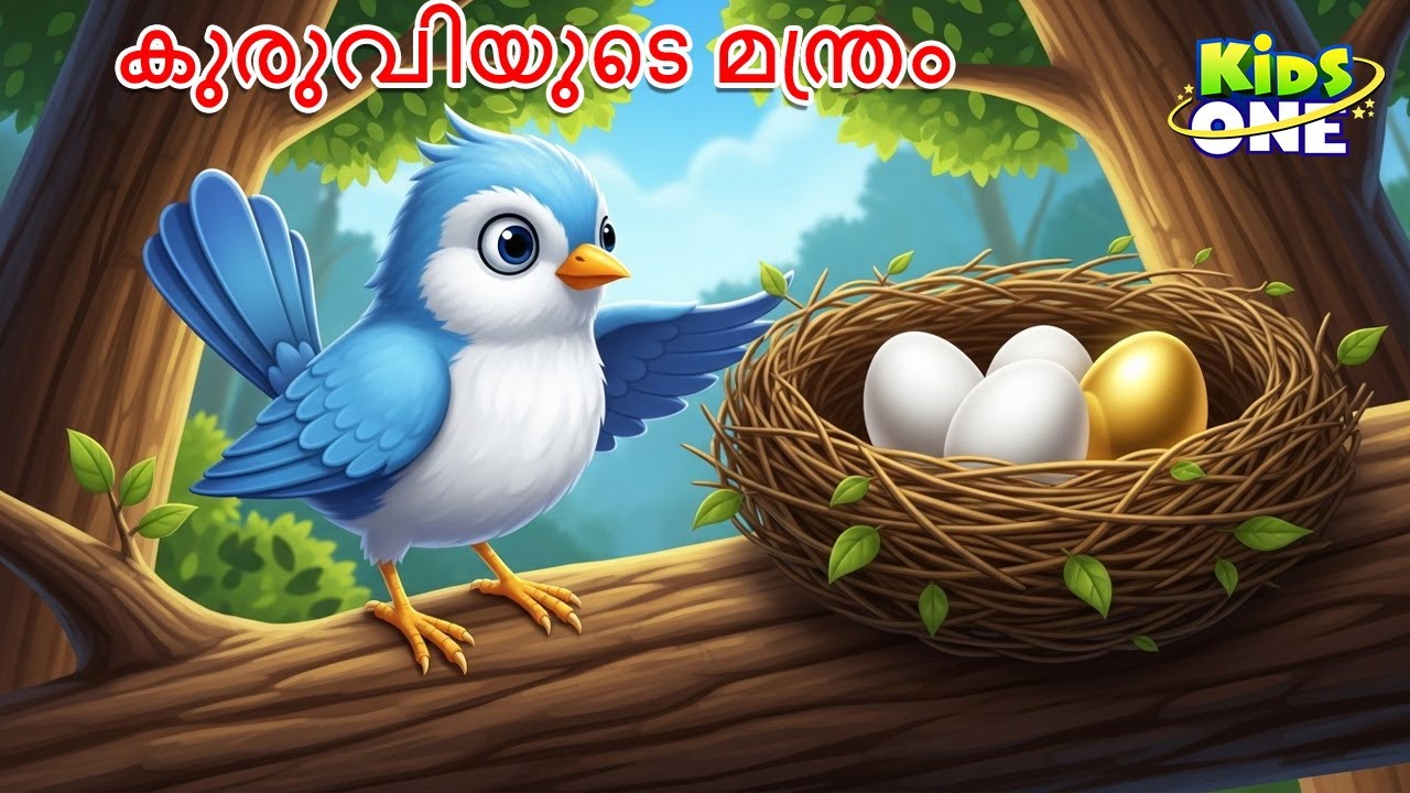 കുരുവിയുടെ മന്ത്രം  | The Sparrow's Mantra | Malayalam Cartoon | Malayalam Fairy Tales