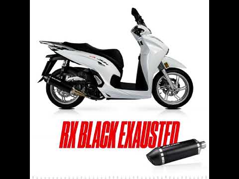 MALOSSI RX BLACK HOMOLOGATED EXHAUST SYSTEM HONDA SH I 350 IE 4T LC EURO 5 2021+ (NF11E) video