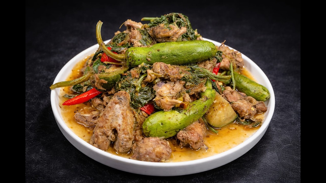 গুঁড়া মসলা ছাড়াই এত স্বাদ! লাউ শাক আর মুরগির এই রান্না খেলে আঙুল চাটবেন 😍🔥