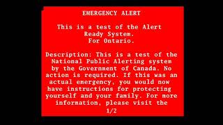 Alert Ready Recreation | National Test of Ontario.