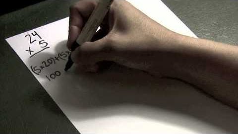 Multiplication - 2 Digit By 1 Digit Using Distributive Property