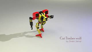 Cat Timber Wolf Walk Cycle 3D Animation