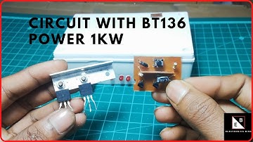 how to make led flasher using transistor BT 136 || Led effect controller bt136 🔥🔥