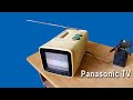 Restoration Mini Panasonic Television very old model, Restoring old TV