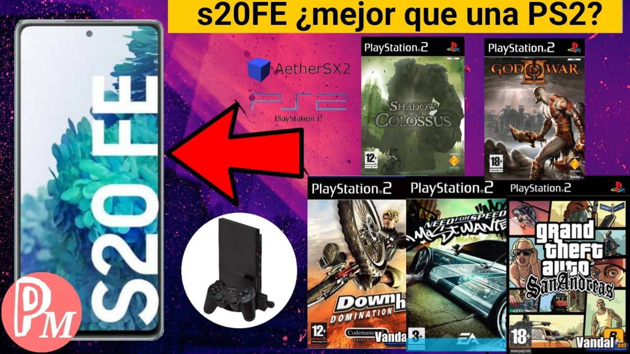 Samsung s20FE emulando a la ps2