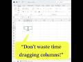 Excel AutoFit Columns Automatically – Quick Trick #excel #computereducation #autofilling #exceltips