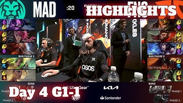 MAD vs FNC - Game 1 Highlights | Day 4 LEC Spring 2023 Group Stage | Mad Lions vs Fnatic G1