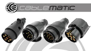 Enchufe vehículos para conexión de remolques y caravanas - distribuido por CABLEMATIC ®