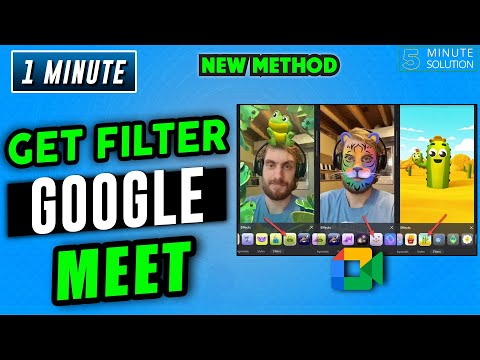 Video How to get filters on google meet 2022 - youtube