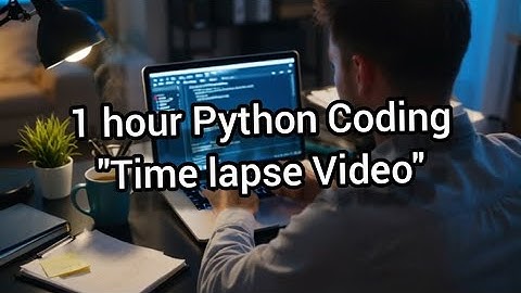 Python 1 Hour Time Lapse Programming Video! #programming #python #viral