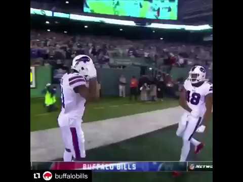 Game Celebrations against the Buffalo Bills