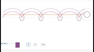 CYCLOID ANIMATION | PHYSICS ANIMATIONS | CIRCULAR MOTION | CYCLOID MOTION ANIMATION |FRIENDS PHYSICS