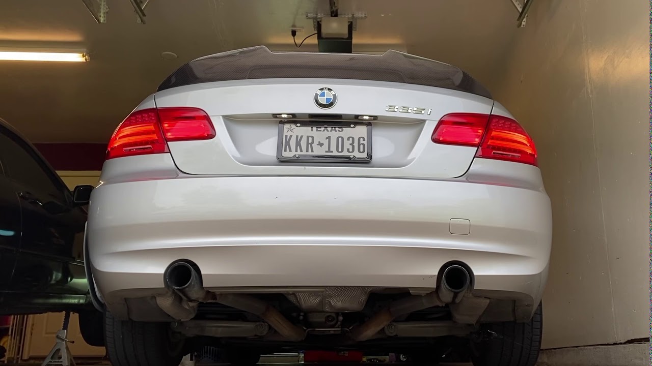 2012 BMW N55 335i MUFFLER DELETE YouTube